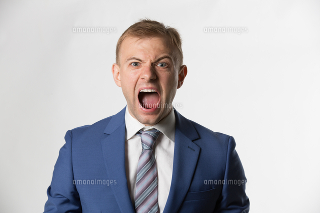Angry Businessman screaming to camera
(c)moodboard