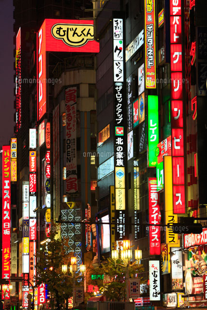 ネオンの灯る歌舞伎町周辺の夕景
(c)ELEMeNT