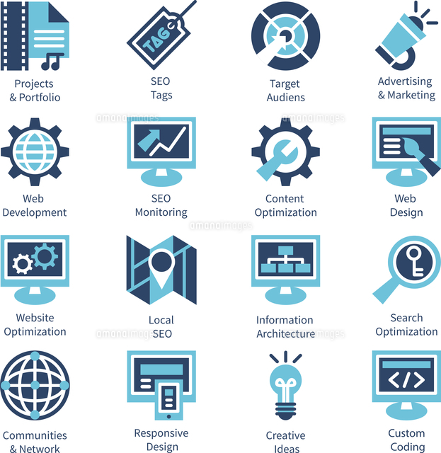 SEO and internet optimization icon set. Isolated vector illustration
(c)Ingram Image