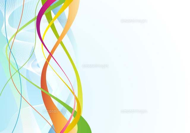 Vector illustration of blue abstract background made of colorful curved lines
(c)Ingram Image