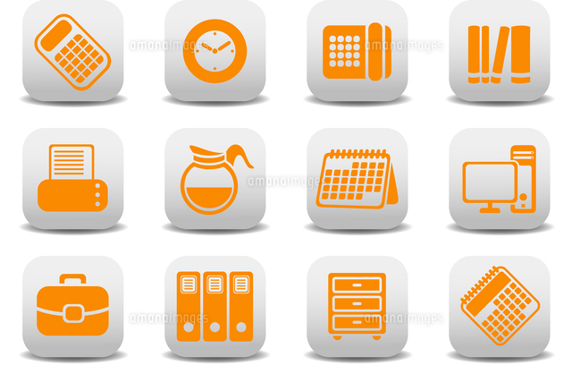 Vector illustration of office equipment icons. You can use it for your website, application or prese
(c)Ingram Image