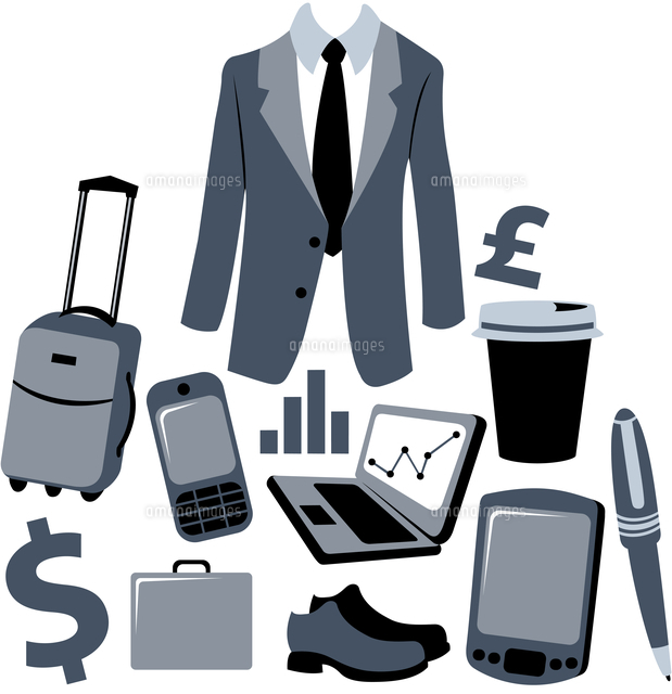 vector illustration of bussiness man accessories set 60016009288