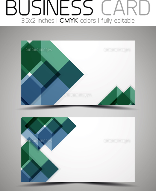 vector business card design template colorful geometric shapes