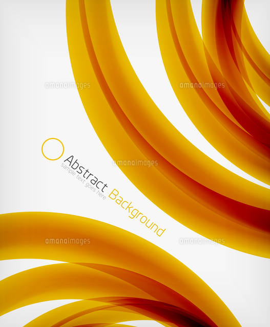 elegant swirl shaped modern business presentation brochure design