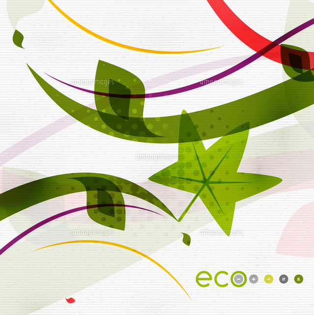 green eco nature minimal floral concept flying leaves nature